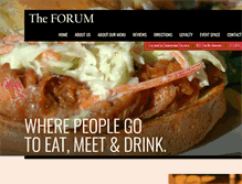 Tablet Screenshot of eatattheforum.com